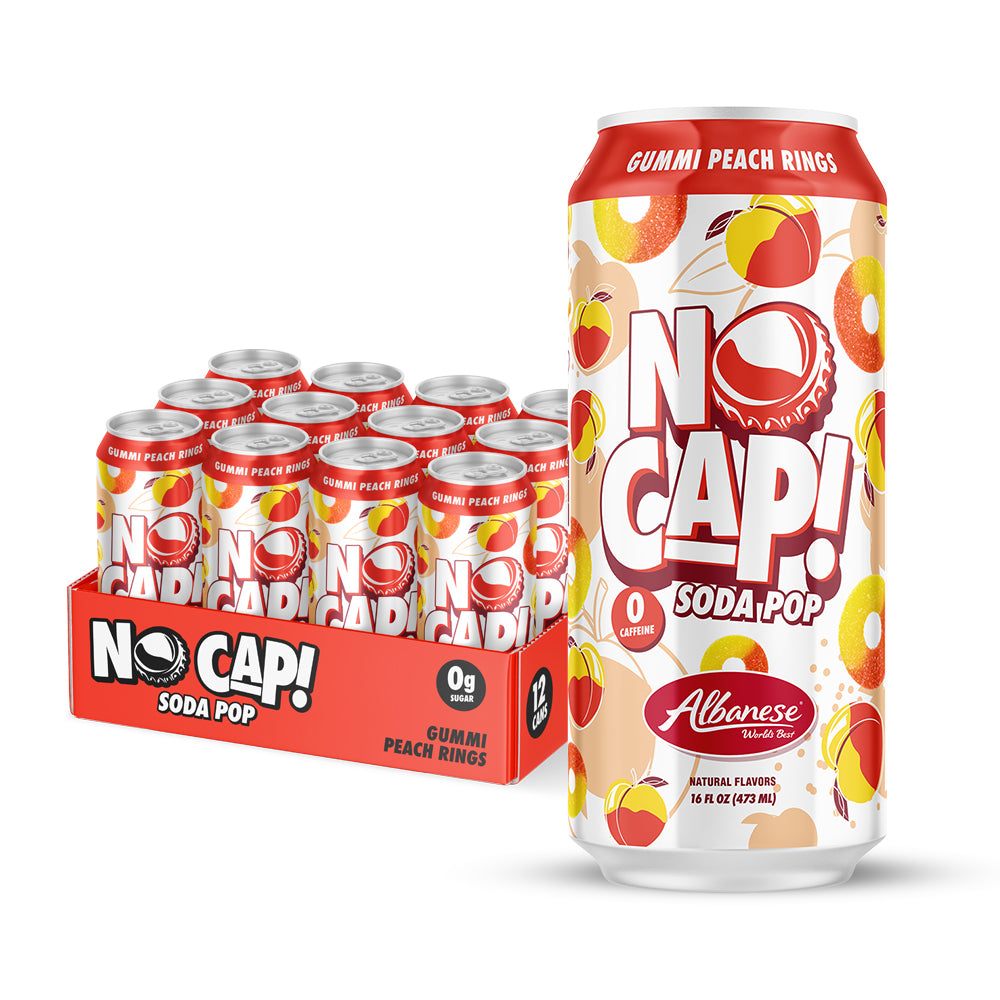 ALBANESE PEACH RINGS 12PK