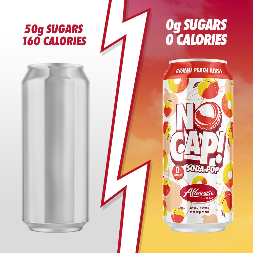ALBANESE PEACH RINGS 12PK