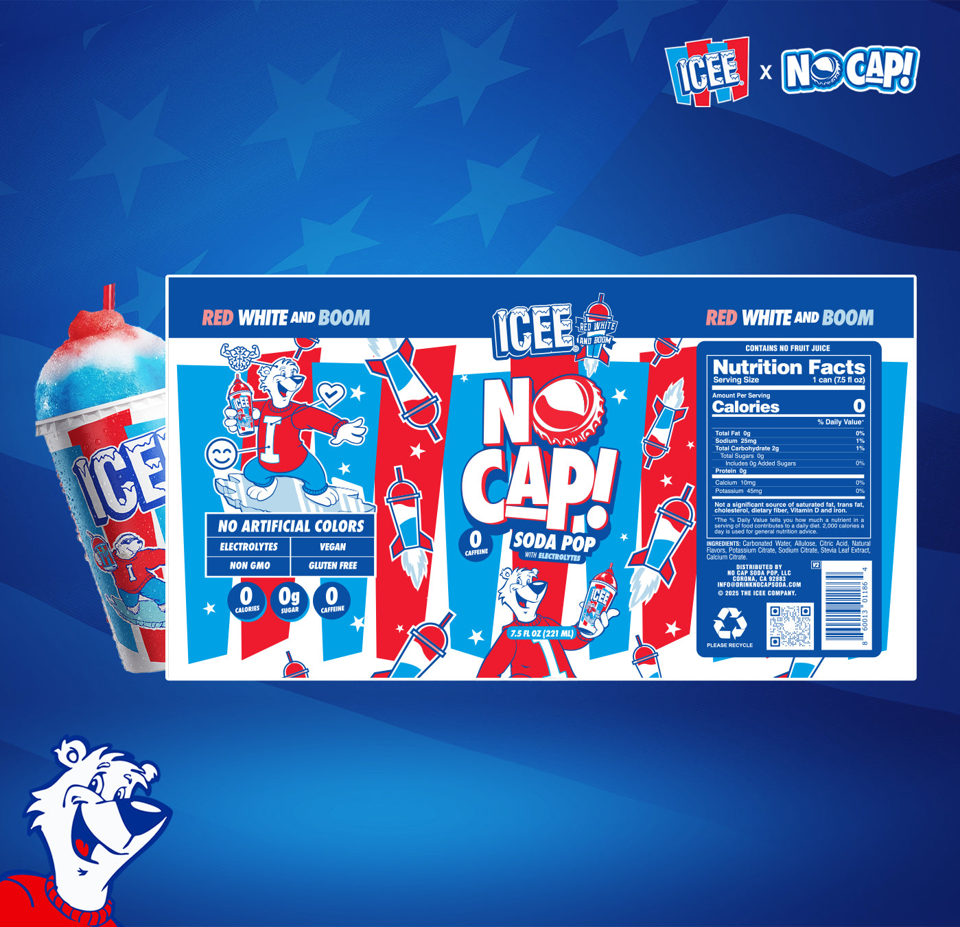ICEE Red, White and Boom! 7.5oz 8pk
