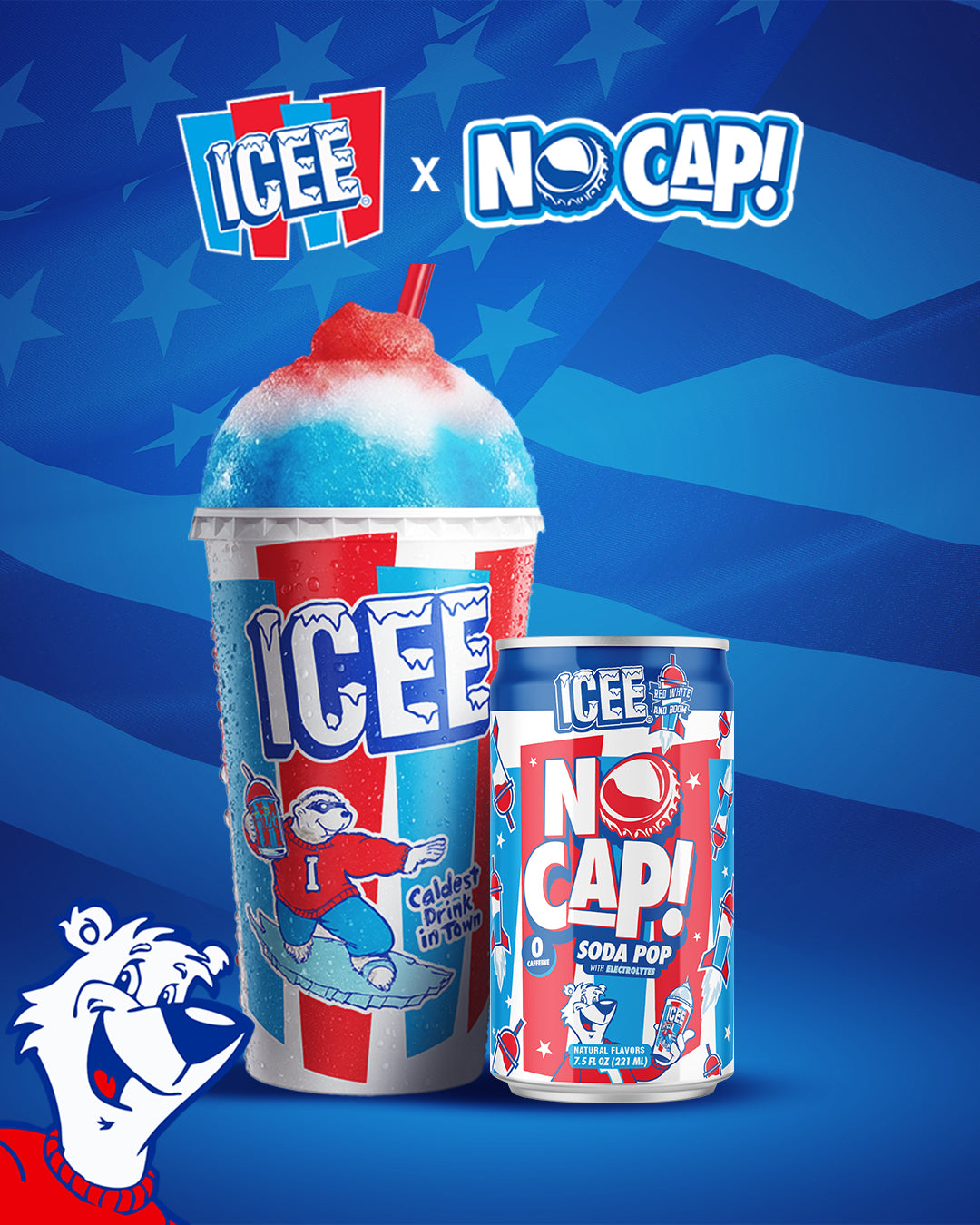 ICEE Red, White and Boom! 7.5oz 8pk