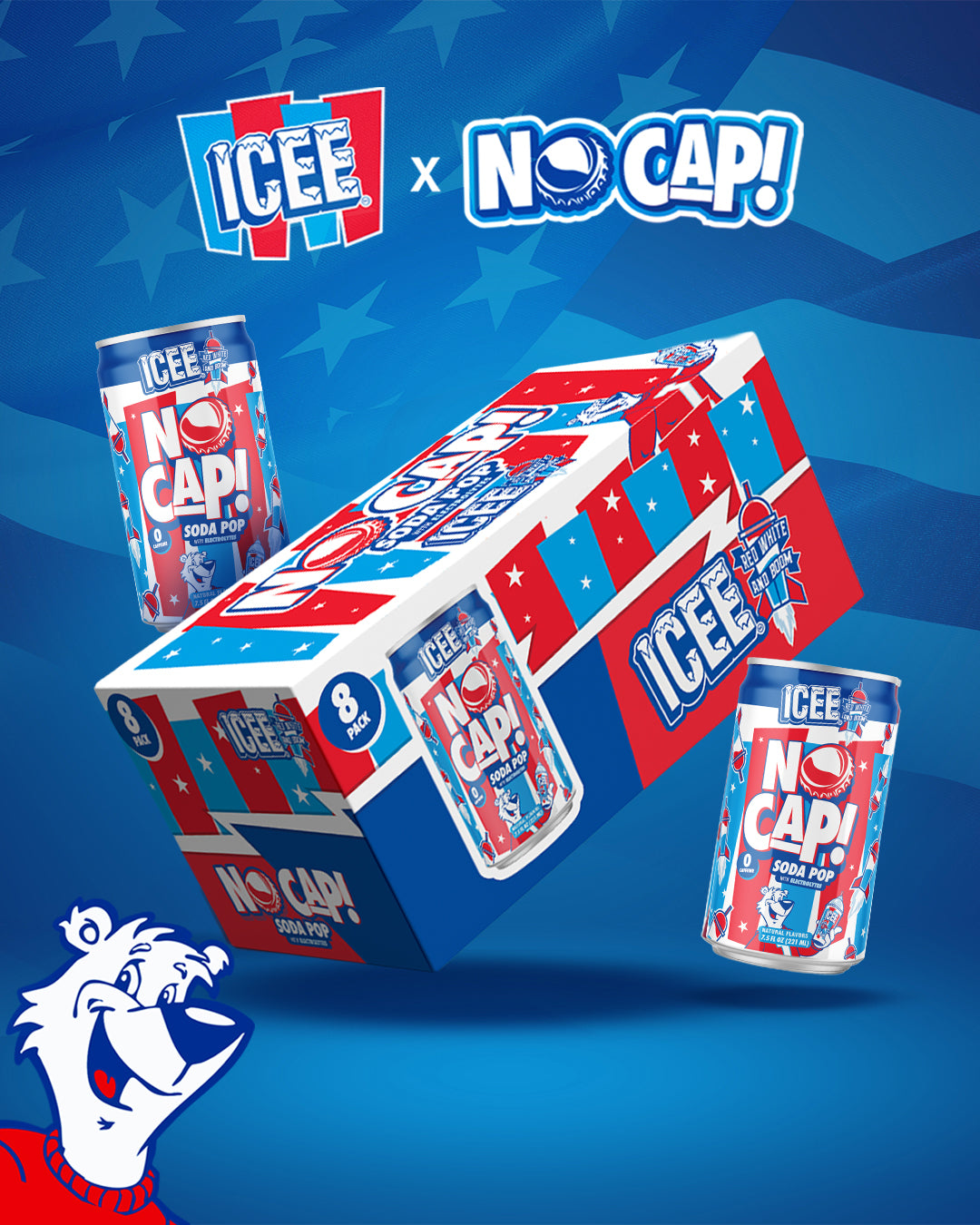 ICEE Red, White and Boom! 7.5oz 8pk