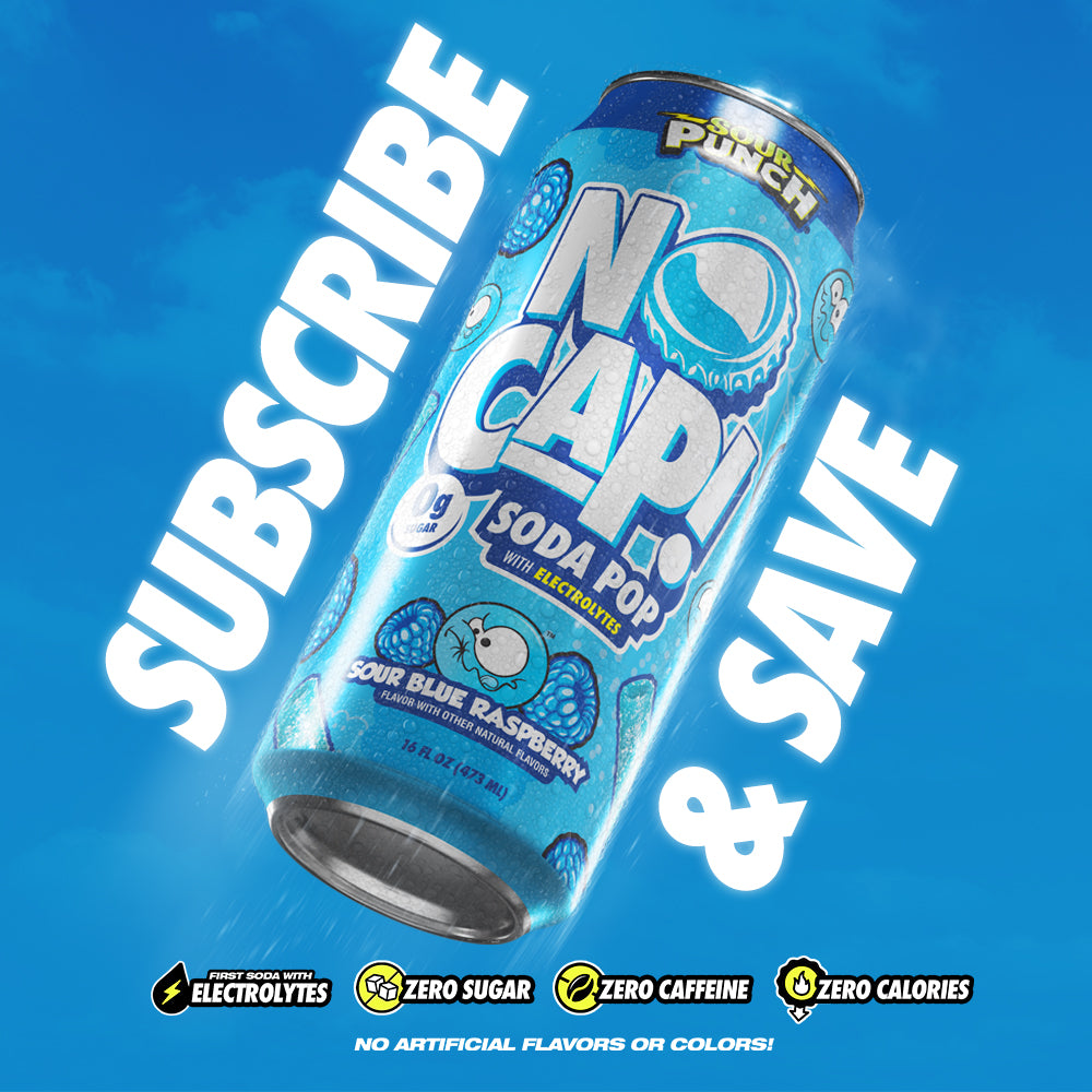 SOUR PUNCH SOUR BLUE RASPBERRY 16OZ 12PK