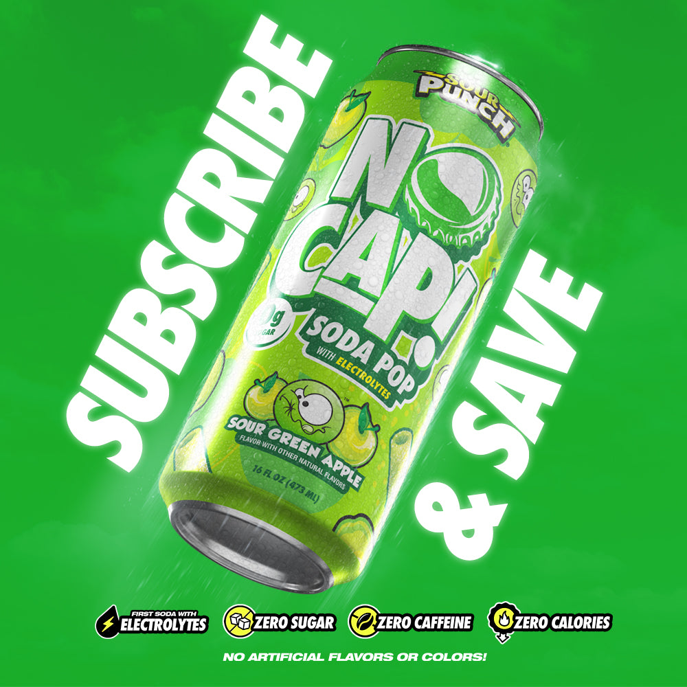 SOUR PUNCH SOUR GREEN APPLE 16OZ 12PK