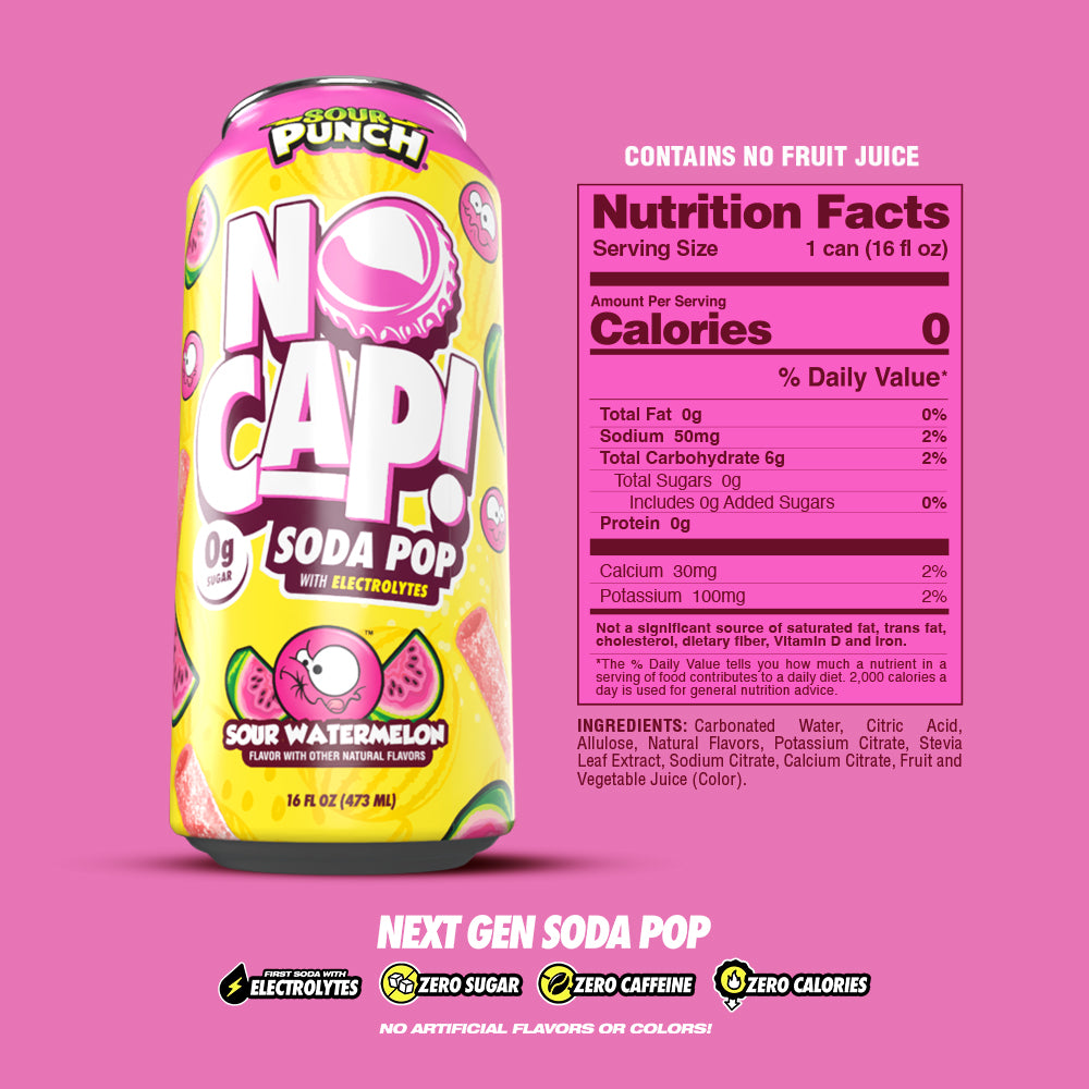 SOUR PUNCH SOUR WATERMELON 16OZ 12PK