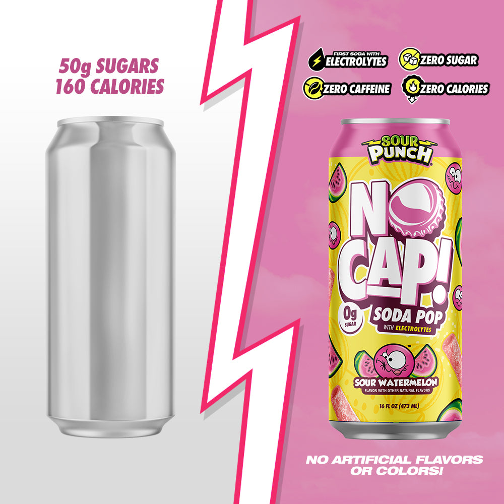 SOUR PUNCH SOUR WATERMELON 16OZ 12PK