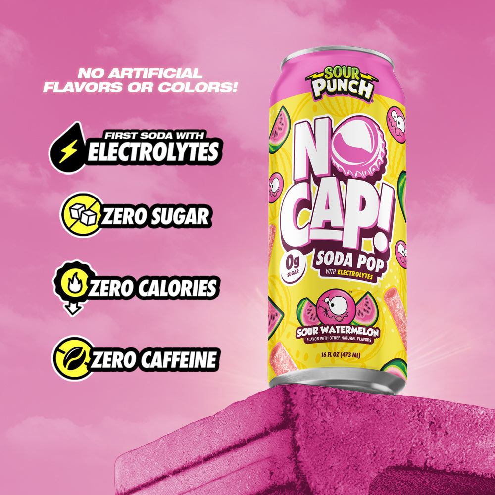 SOUR PUNCH SOUR WATERMELON 16OZ 12PK